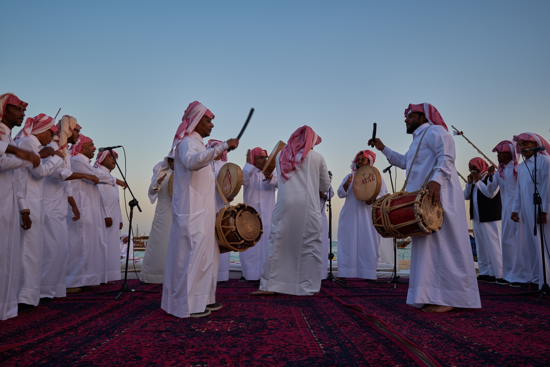 Qatar traditional folklore dance (Ardah dance)